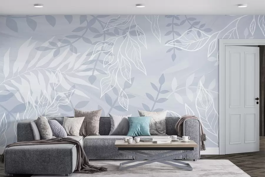 murais de parede Folhas contornadas w03984
