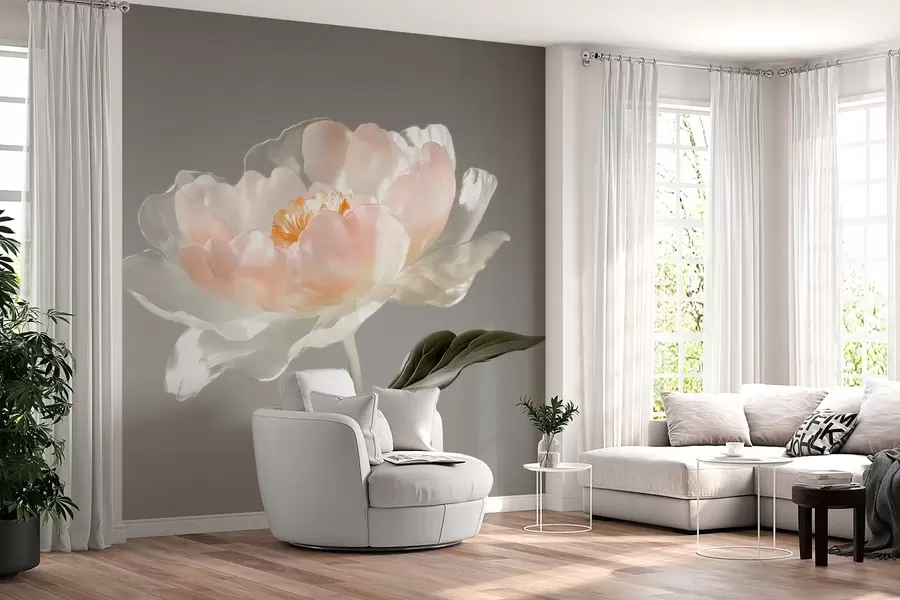 murais de parede flor grande em forma de copo w04030