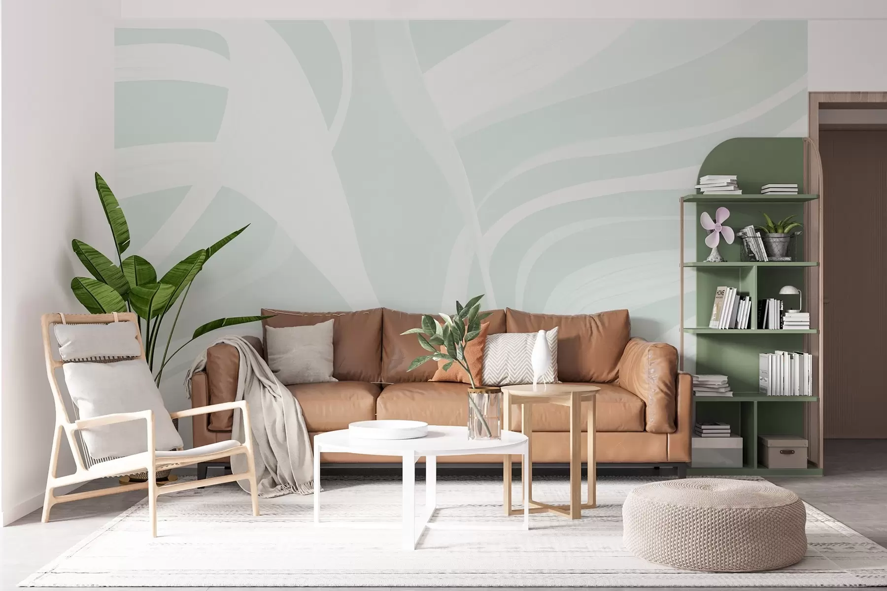 murais de parede Linhas suaves w04041v2