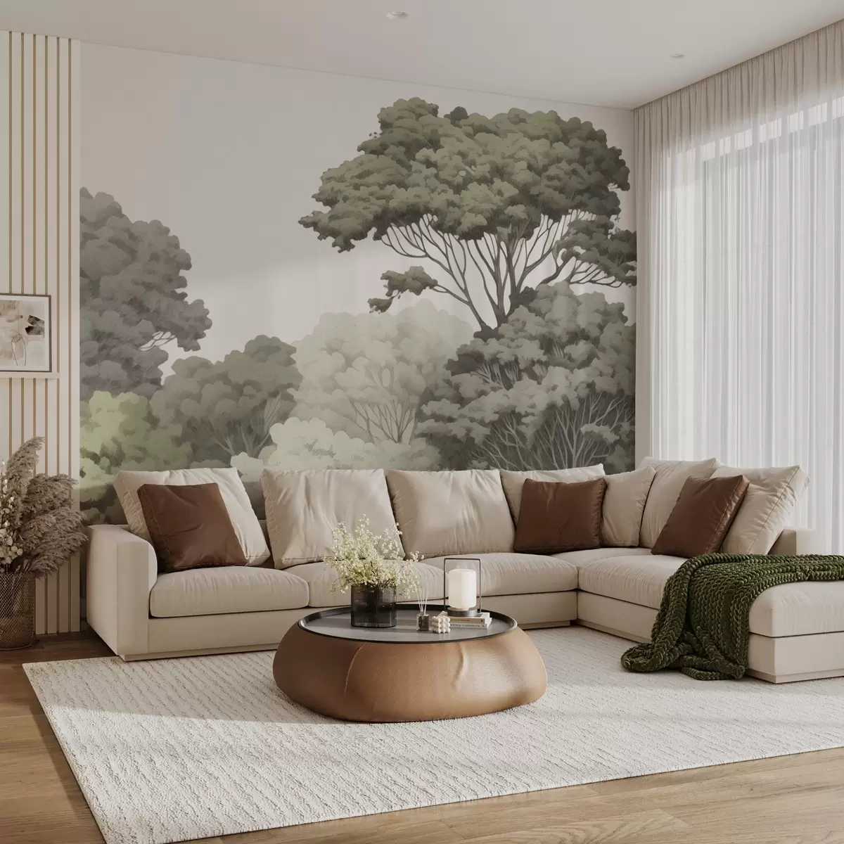 murais de parede Coroas florestais w04044v2