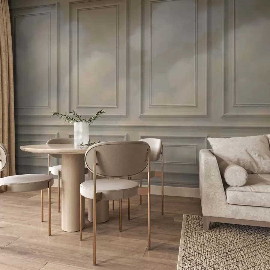 murais de parede Imitação de moldagem com nuvens de ar w04110v1