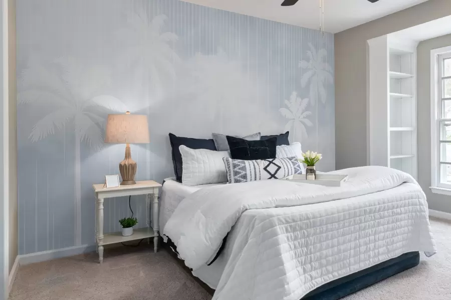 murais de parede Nevoeiro com palmeiras w04180v1