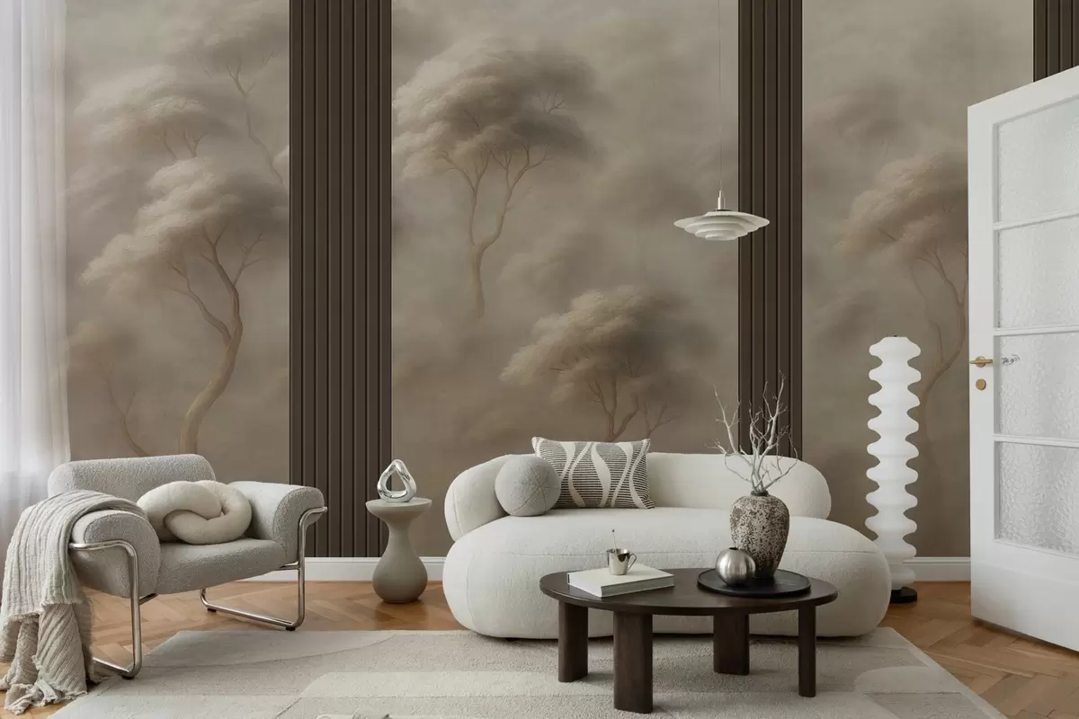 murais de parede A floresta encontra o painel de arte w04187