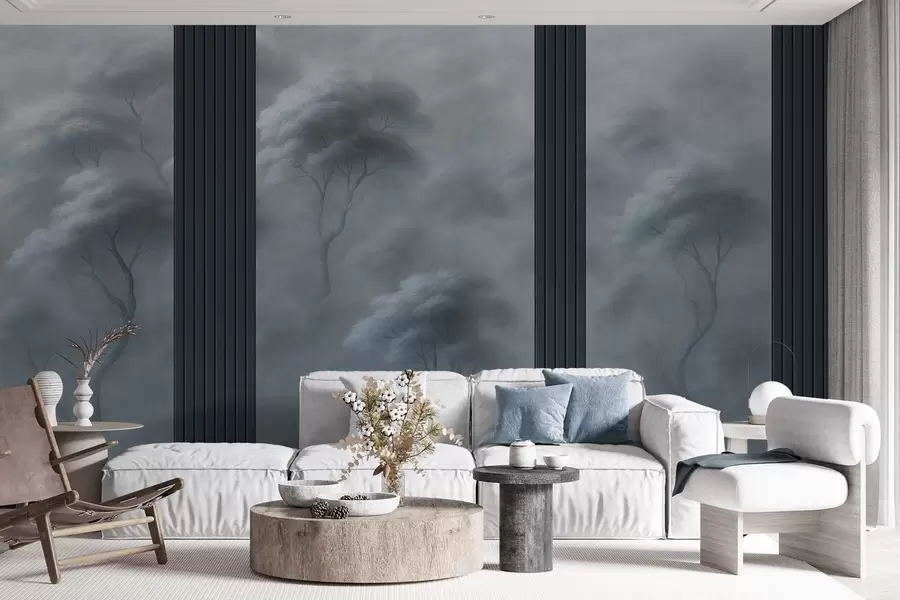 murais de parede A floresta encontra o painel de arte w04187v2