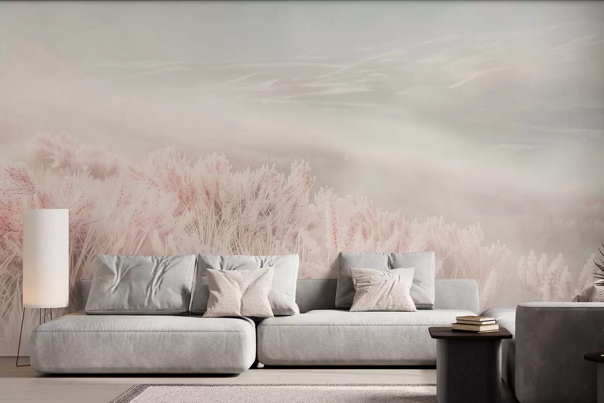 murais de parede  um campo com relva fofa w04211