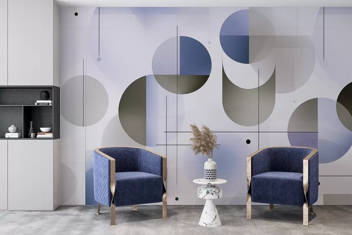 murais de parede Formas geométricas abstractas w04220v1