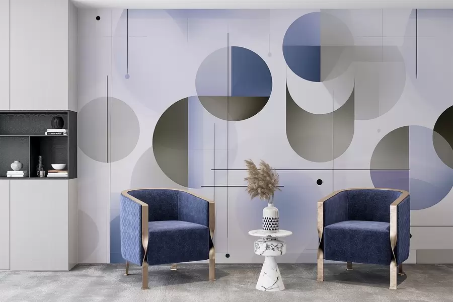 murais de parede Formas geométricas abstractas w04220v1