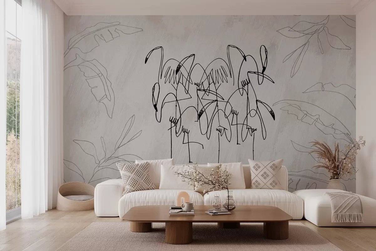 murais de parede Flamingo w04233