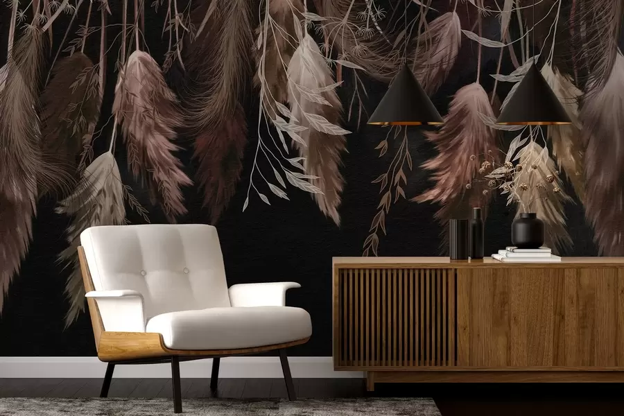 murais de parede Flores secas w04253v1