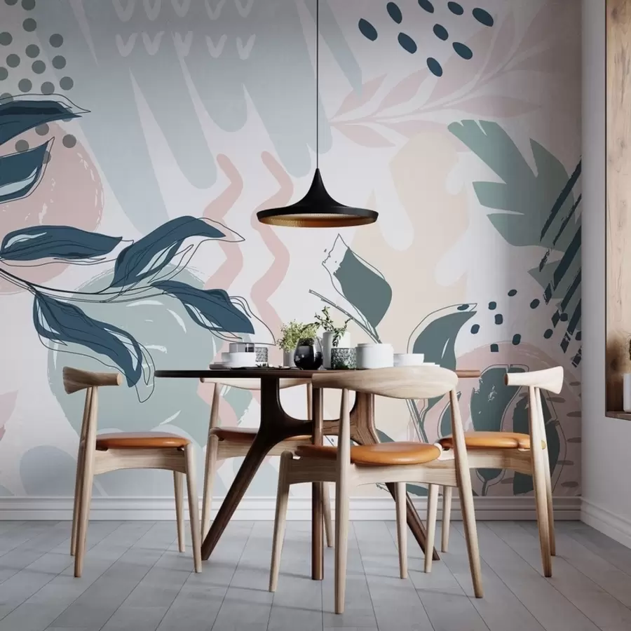 murais de parede Folhas abstractas w04281v1