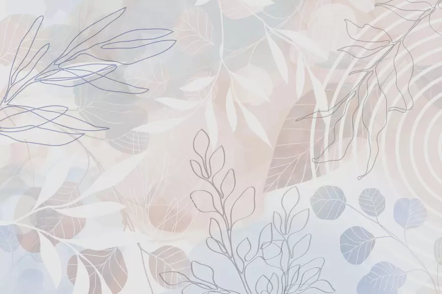 murais de parede Abstração de plantas w04297