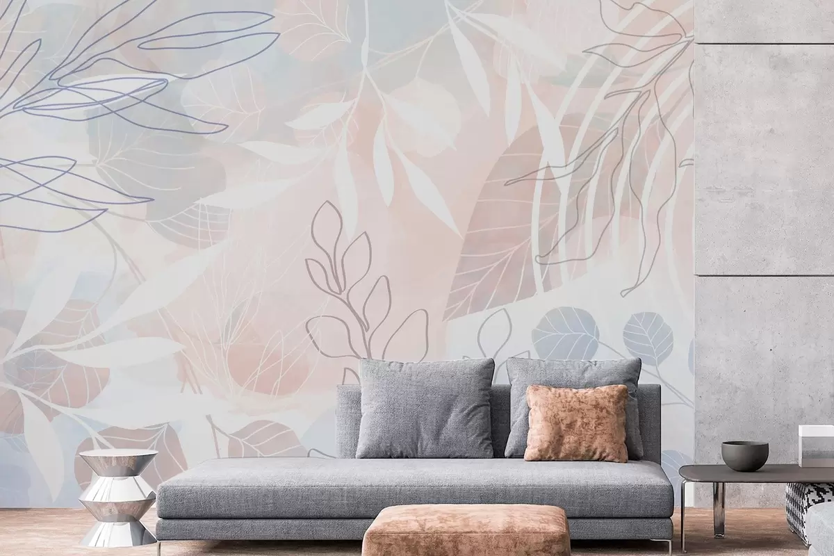 murais de parede Abstração de plantas w04297