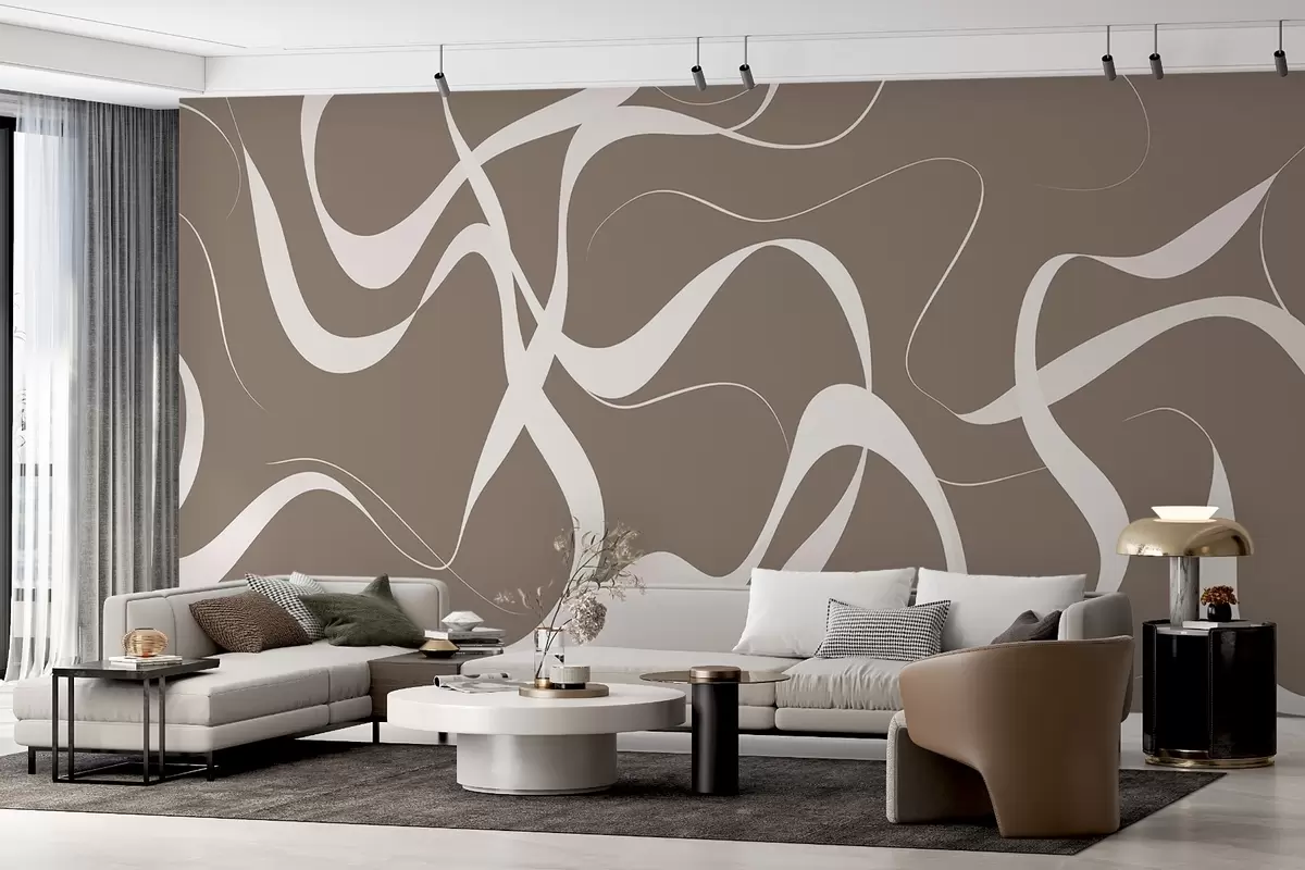 murais de parede Linhas onduladas w04223