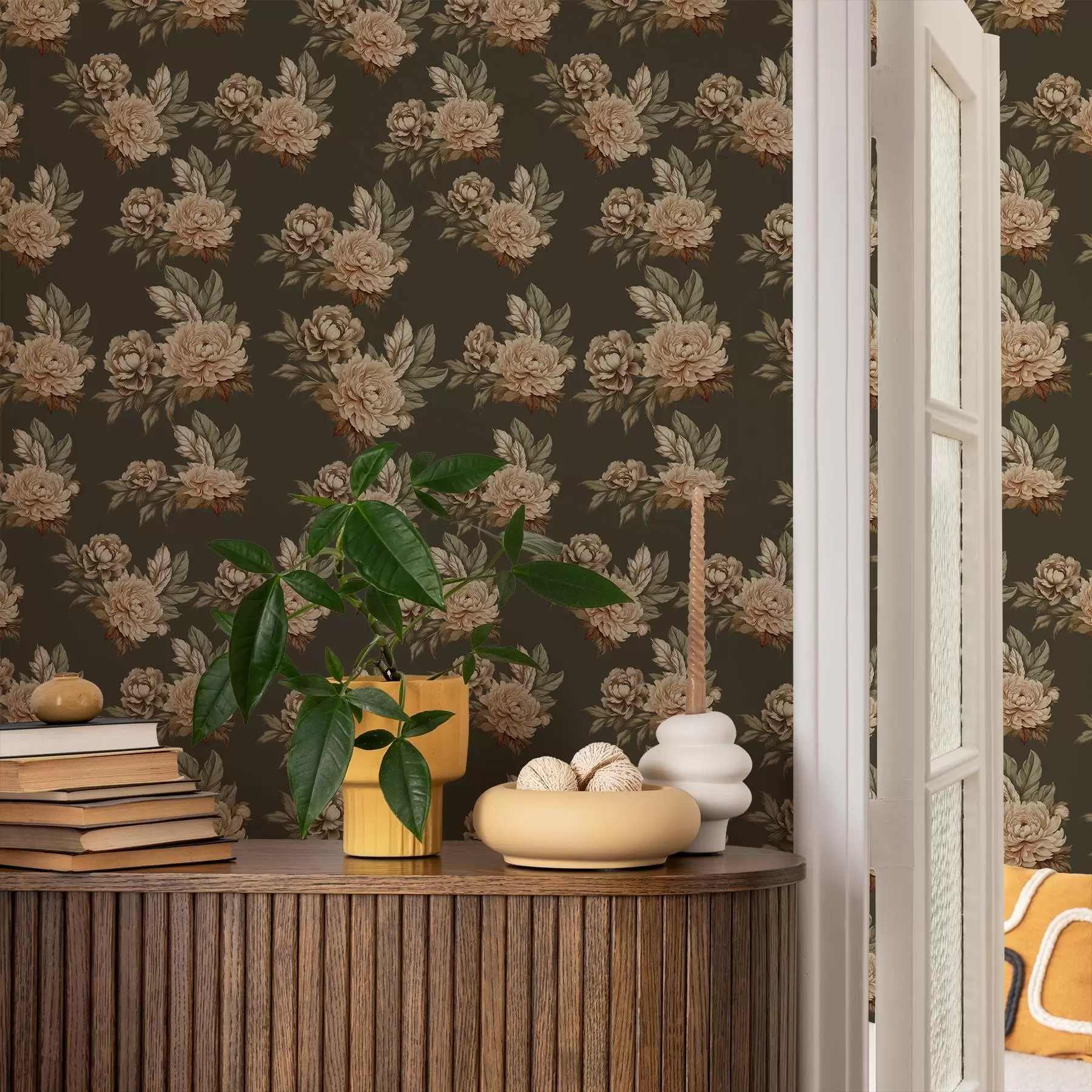 murais de parede Rosas Retro a00419