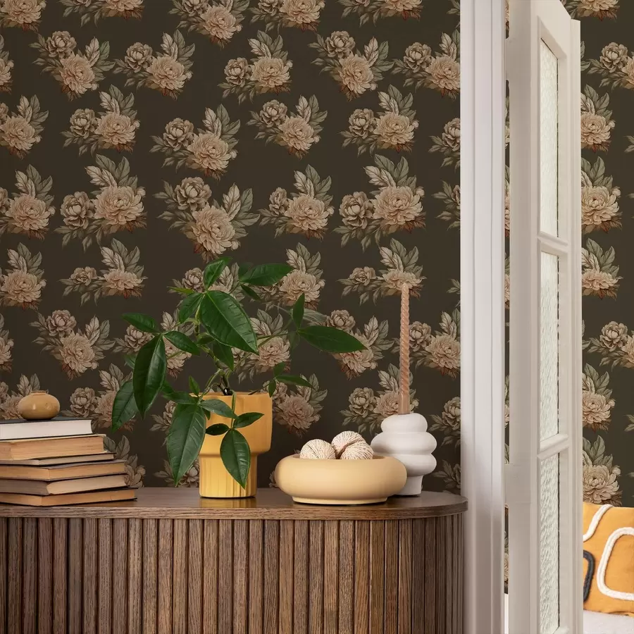 murais de parede Rosas Retro a00419