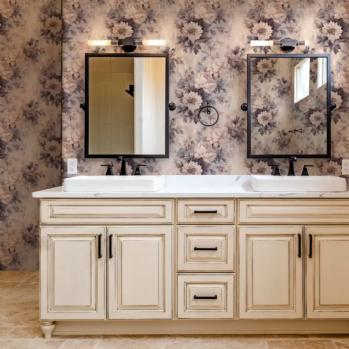 Papel de parede Flores de aguarela vintage