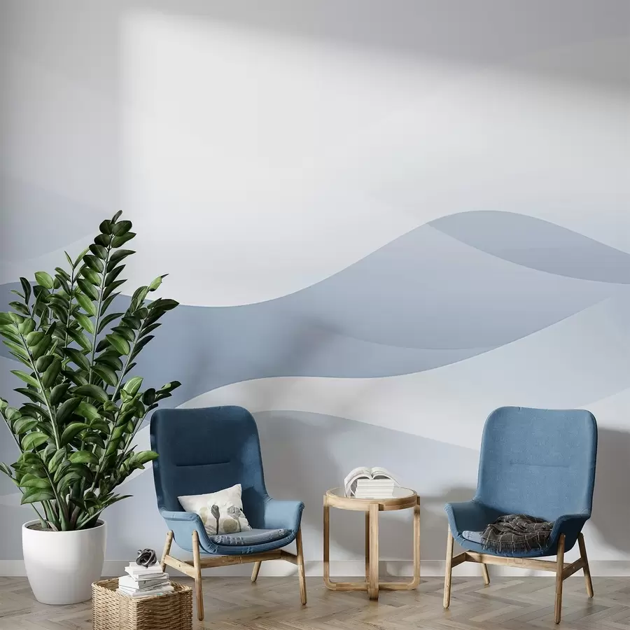 murais de parede Ondas abstractas w04288