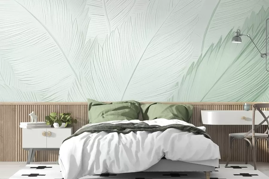 murais de parede Penas fofas w04289v3