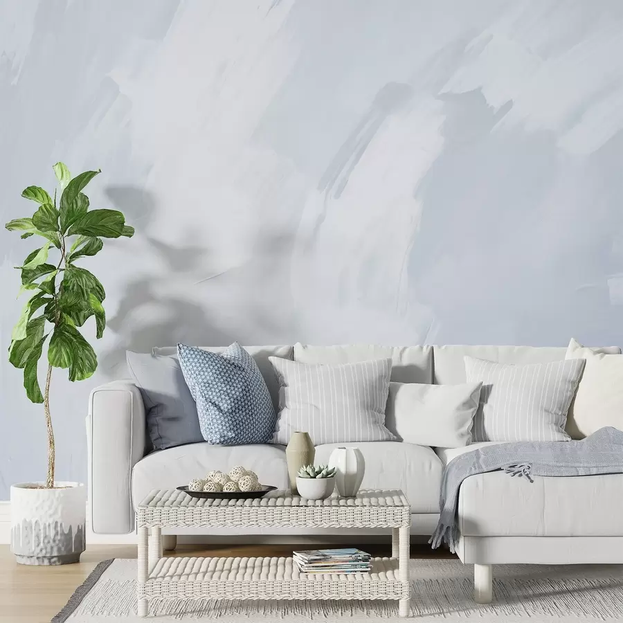 murais de parede Pinceladas abstractas com imitação de uma textura desgastada w04291