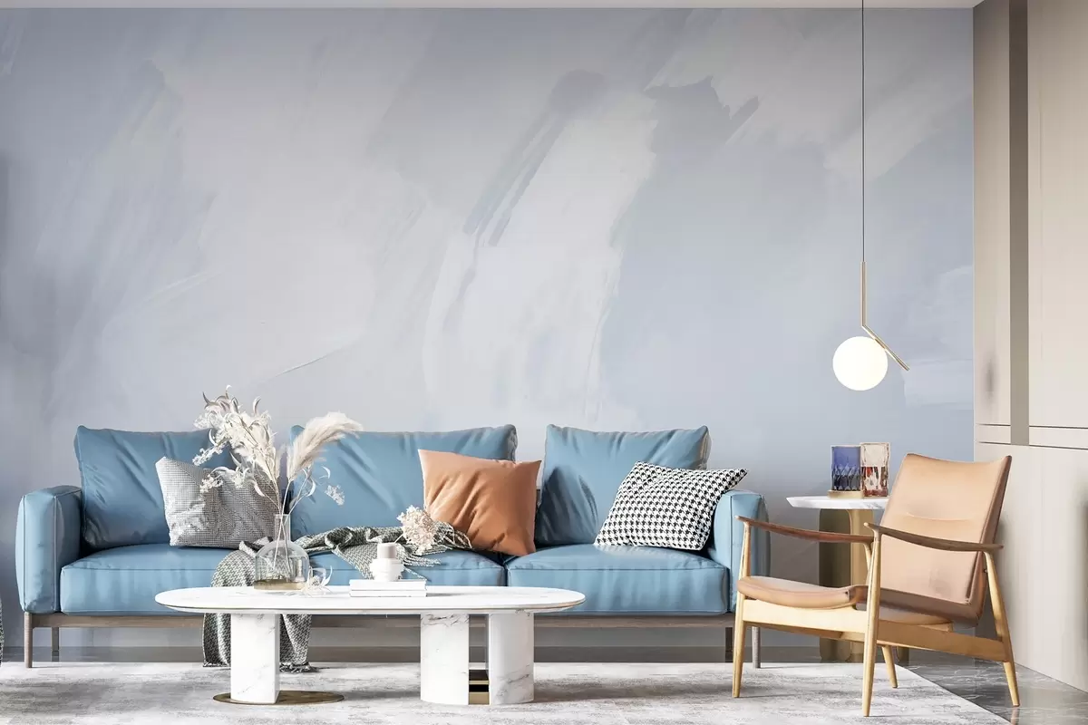 murais de parede Pinceladas abstractas com imitação de uma textura desgastada w04291