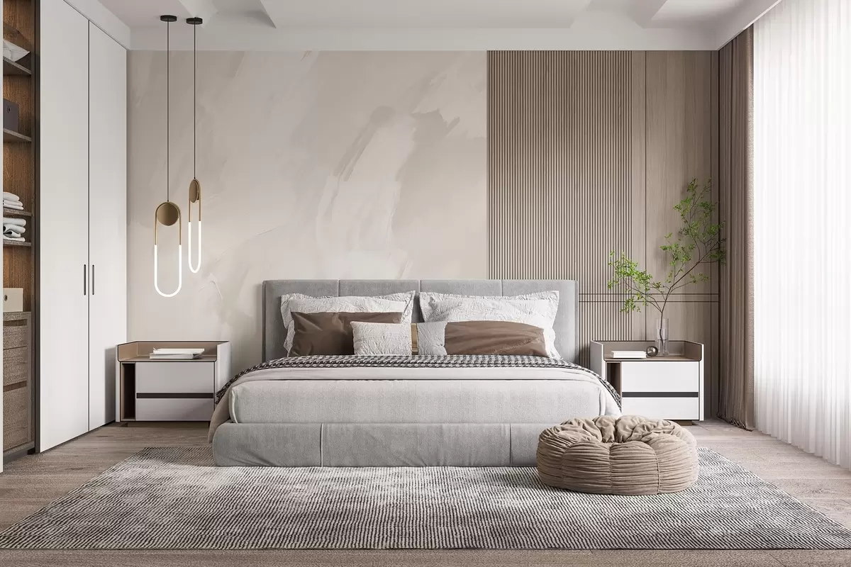 murais de parede Pinceladas abstractas com imitação de uma textura desgastada w04291v2