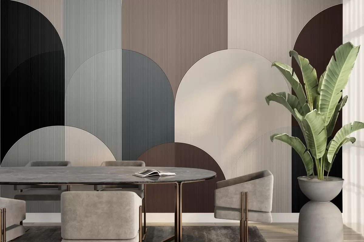 murais de parede Geometria do arco segmentado w04215