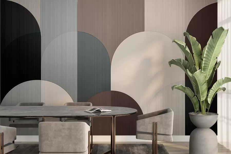 murais de parede Geometria do arco segmentado w04215