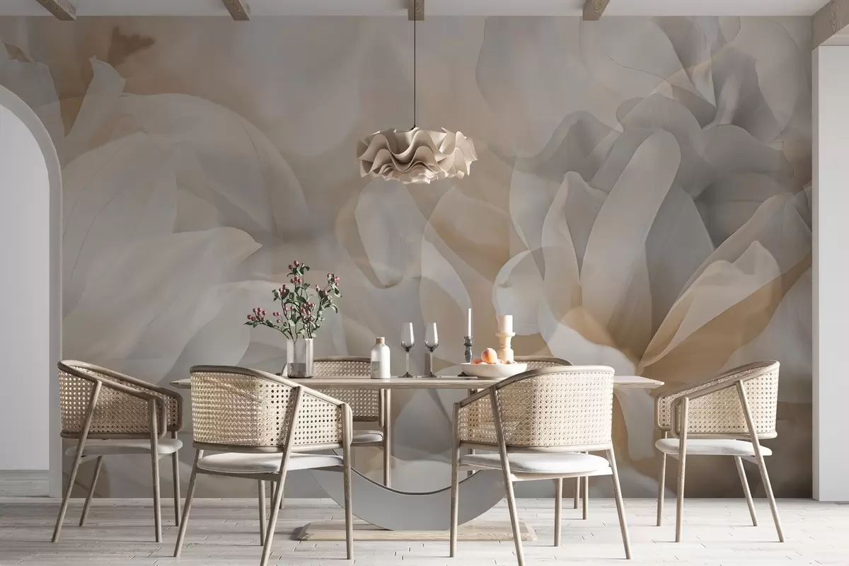 murais de parede Flores semi-transparentes w04320