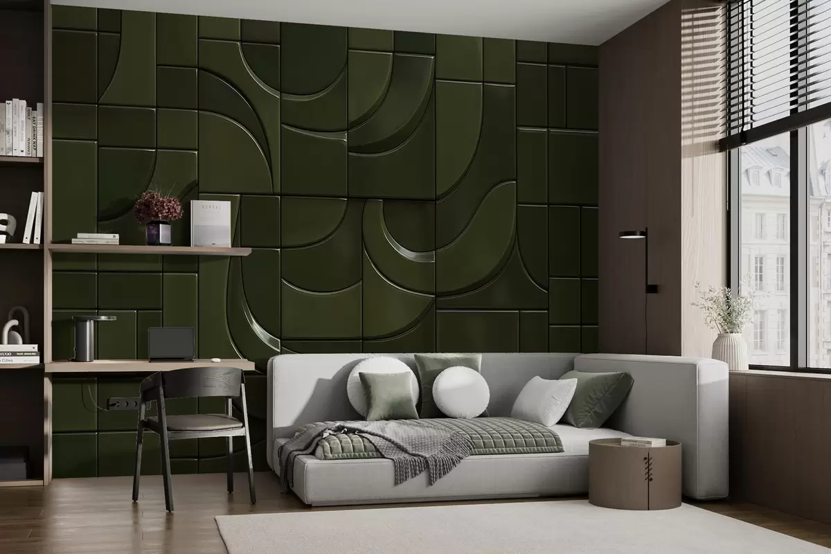 murais de parede Imitação de painéis brilhantes w04325