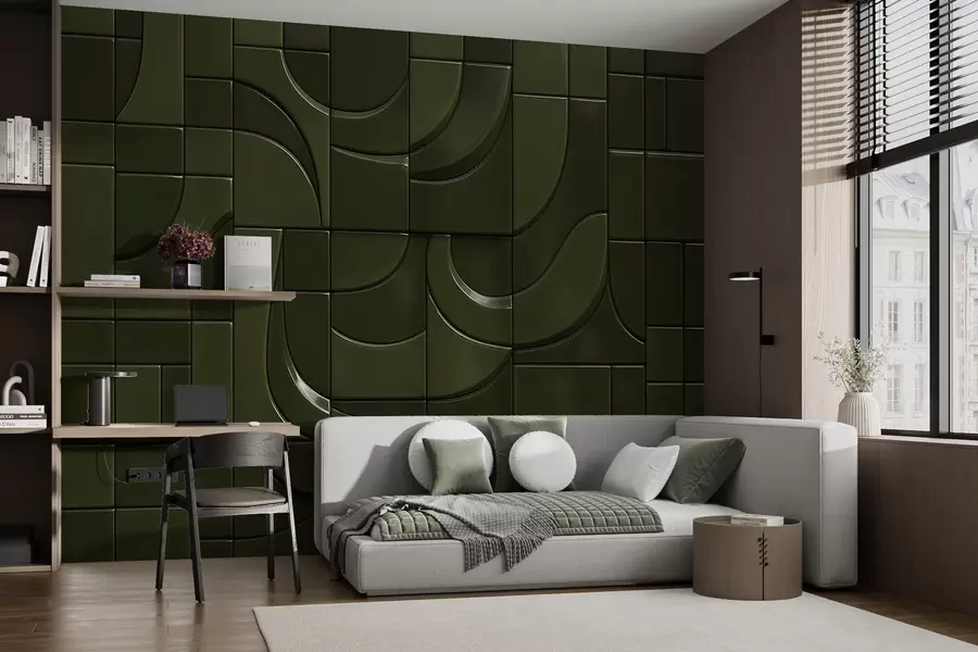 murais de parede Imitação de painéis brilhantes w04325