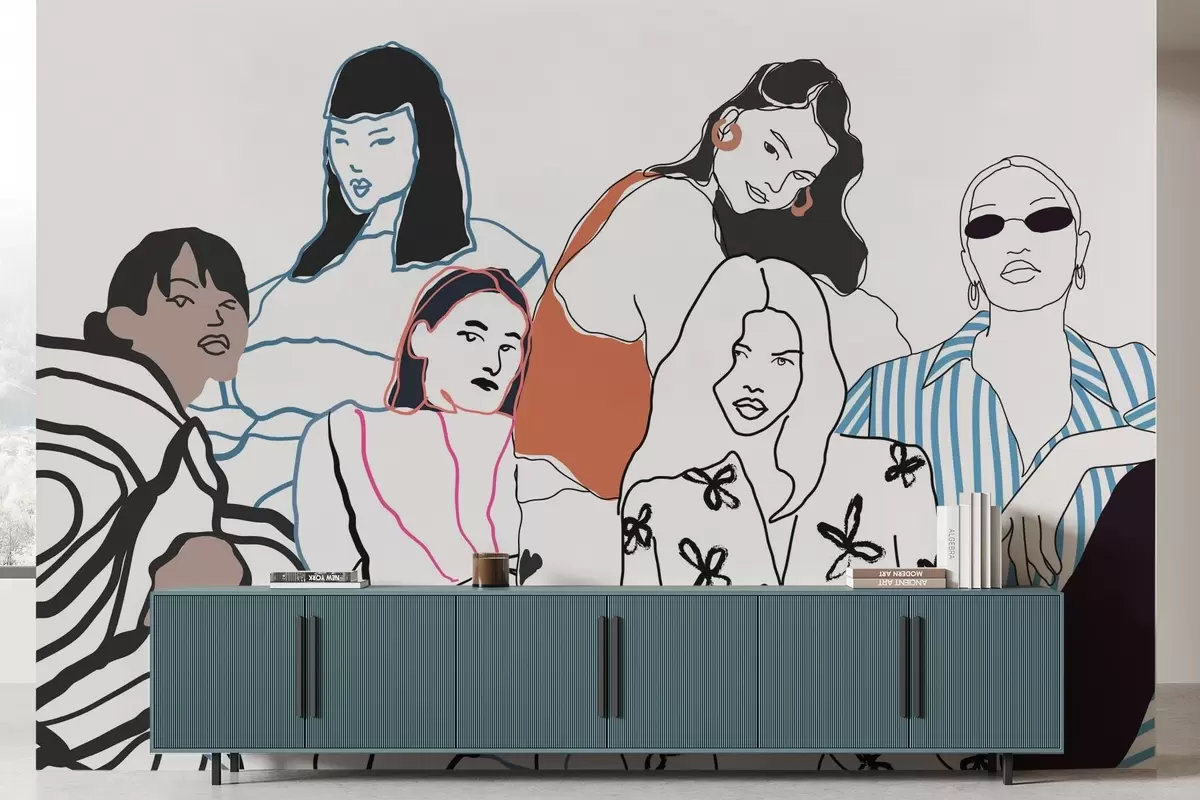 murais de parede Raparigas w04359v1