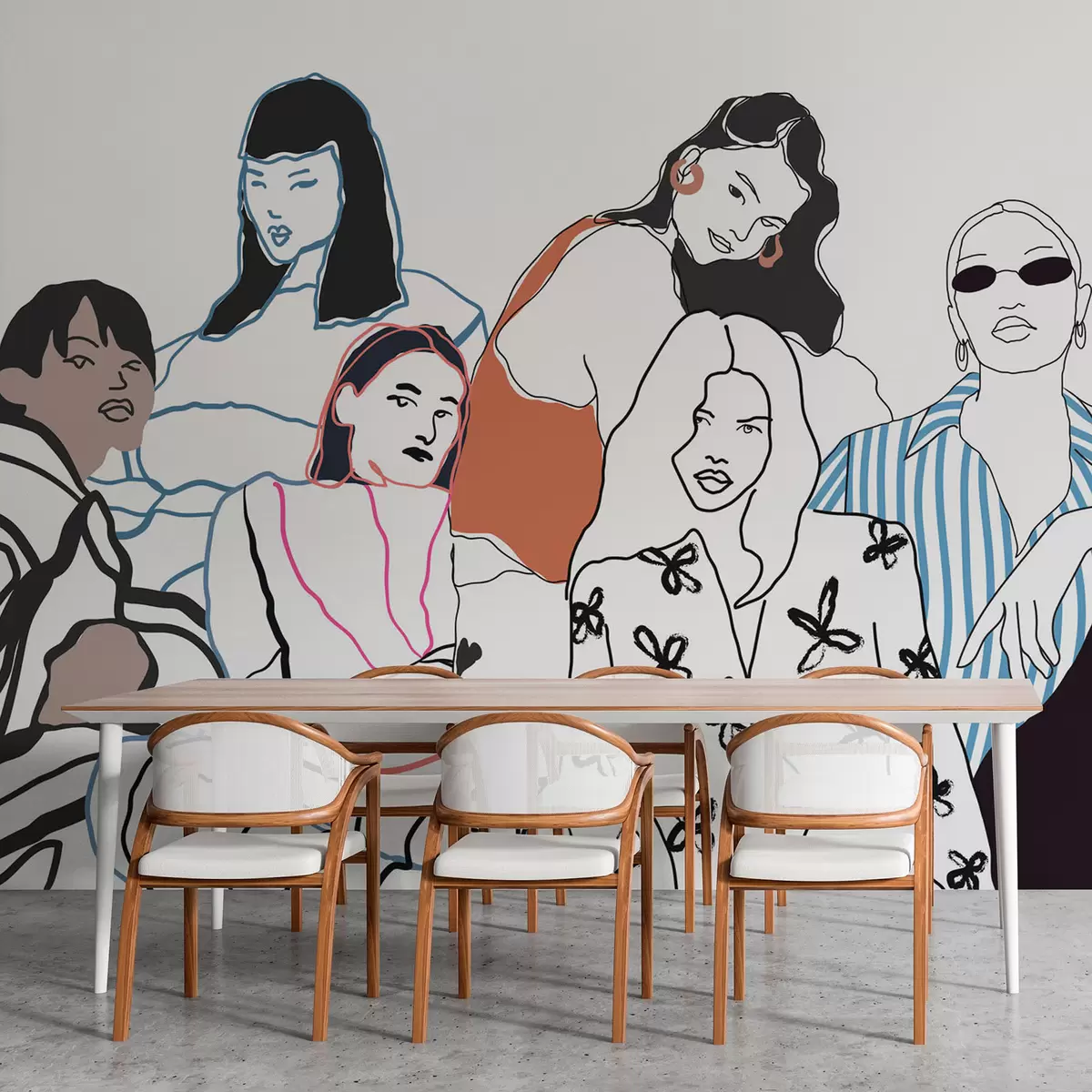 murais de parede Raparigas w04359v1