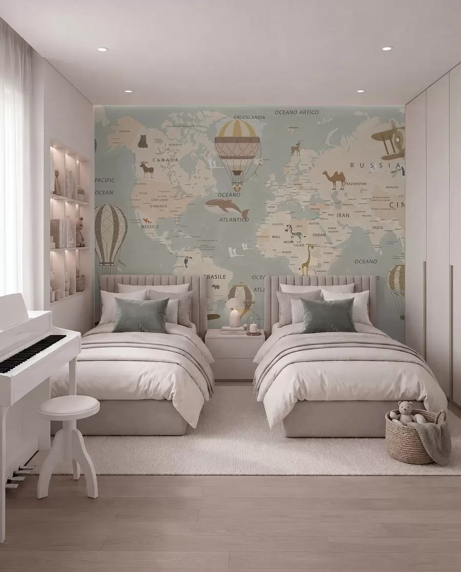 murais de parede Pequeno atlas em italiano u79997