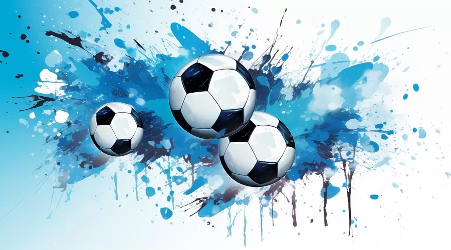 murais de parede Bolas de futebol w04373