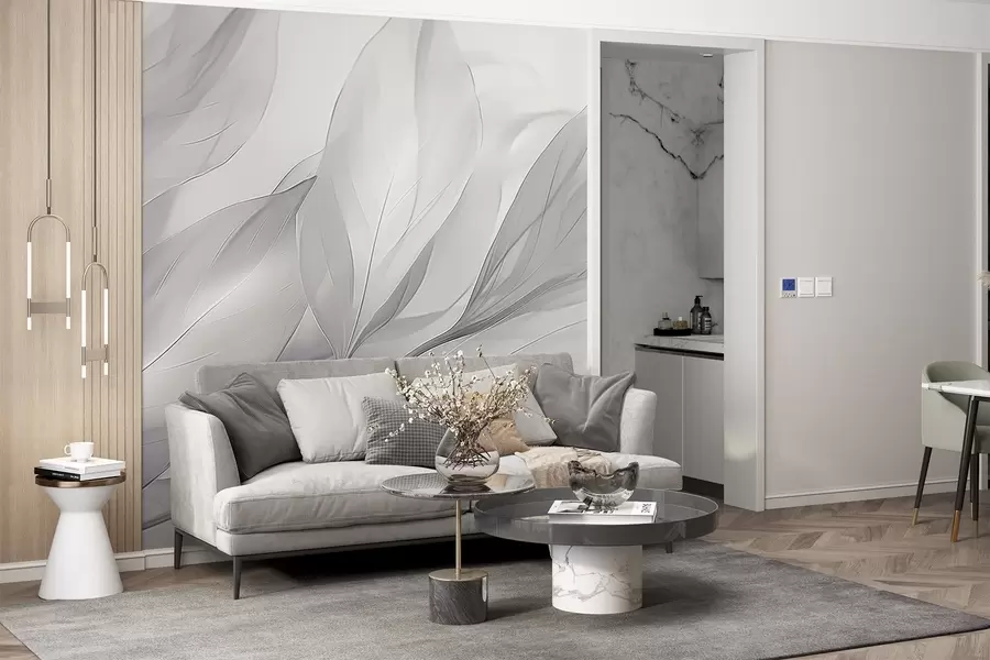 murais de parede Folhas transparentes w04376