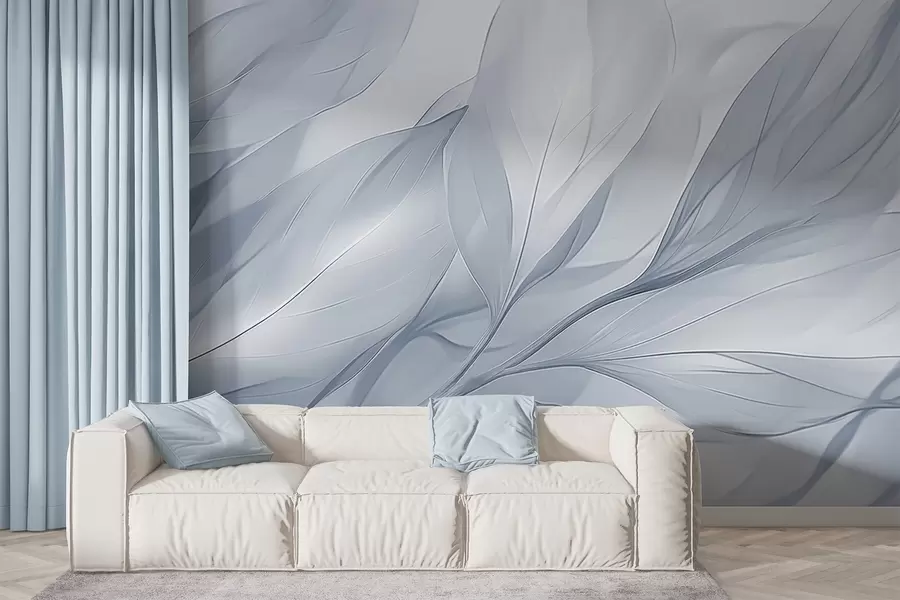 murais de parede Folhas transparentes w04376v1