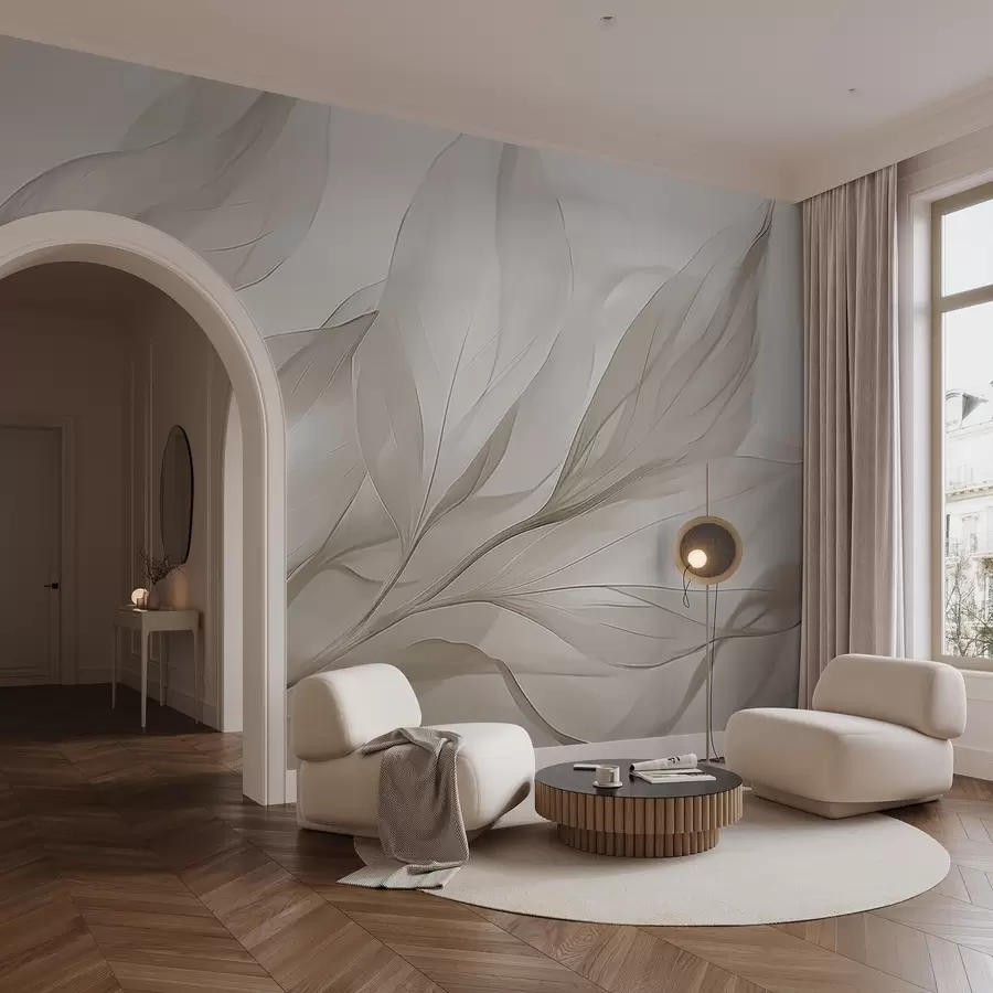 murais de parede Folhas transparentes w04376v2