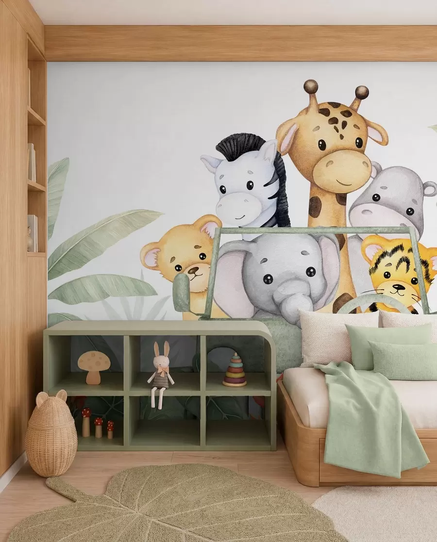 murais de parede Animais bonitos nos trópicos w04413