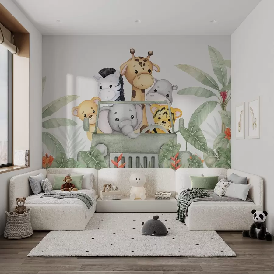 murais de parede Animais bonitos nos trópicos w04413