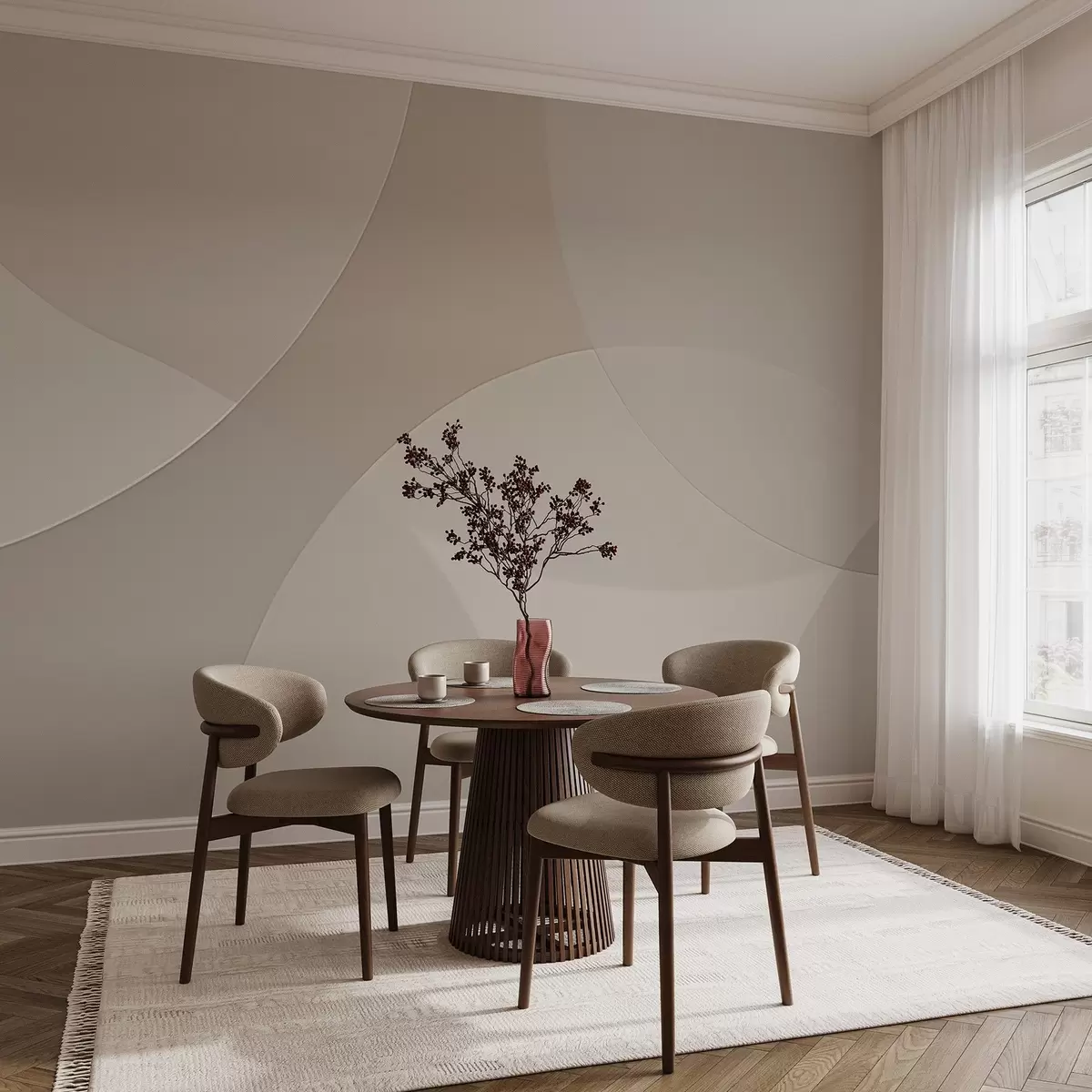 murais de parede Círculos abstractos w04439