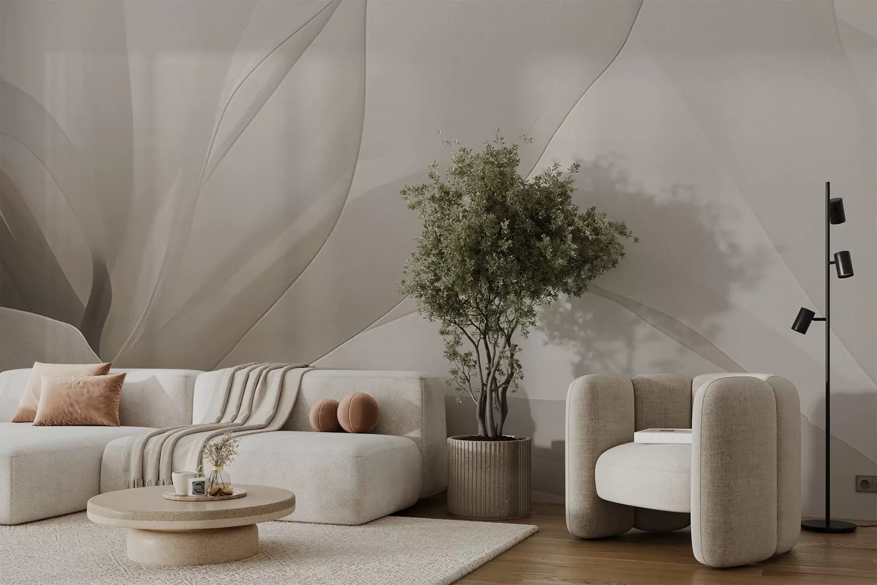 murais de parede Flor abstrata w04435