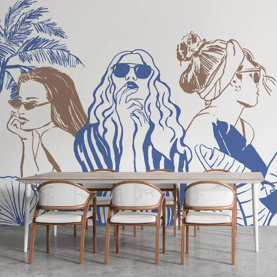 murais de parede Raparigas w04463