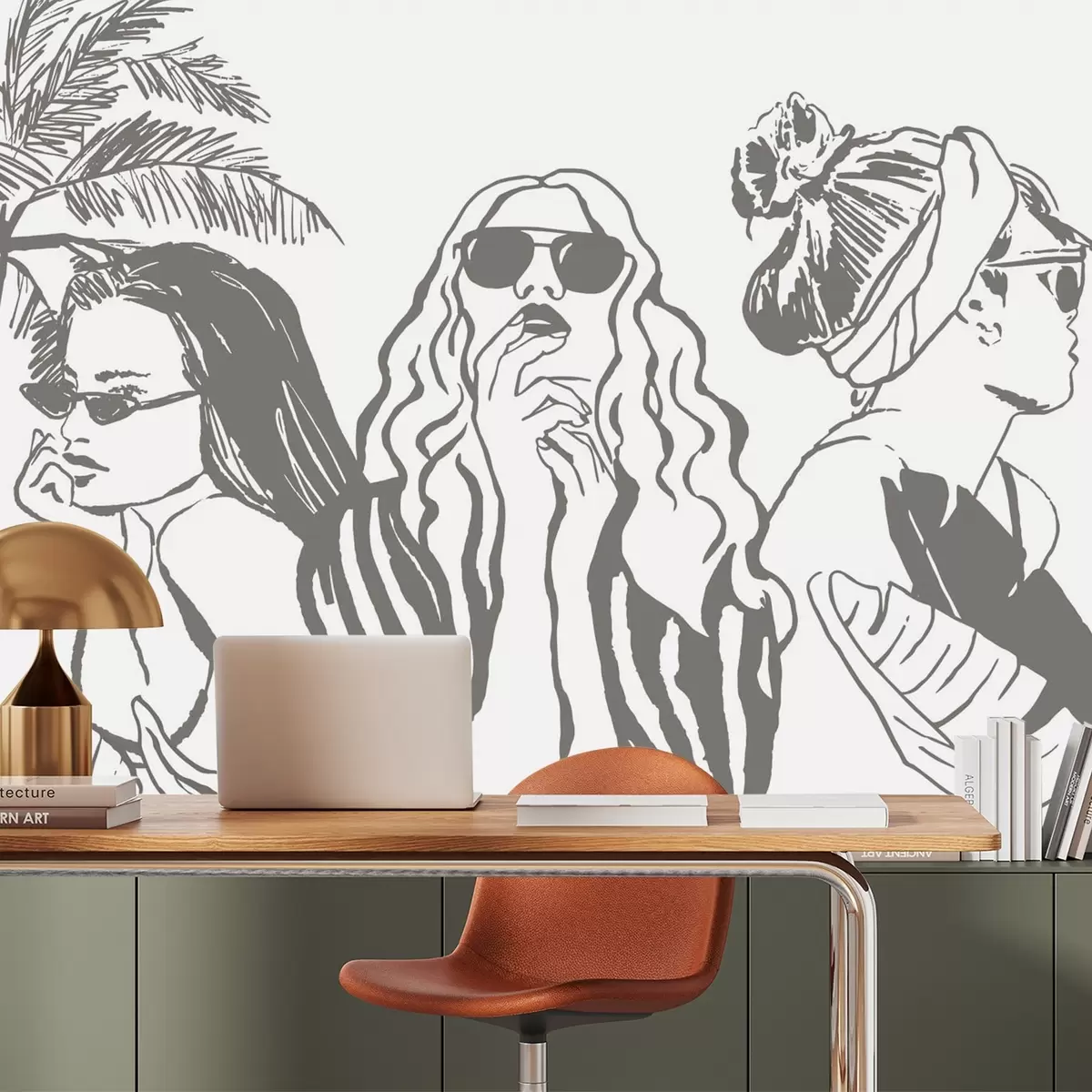 murais de parede Raparigas w04463v1