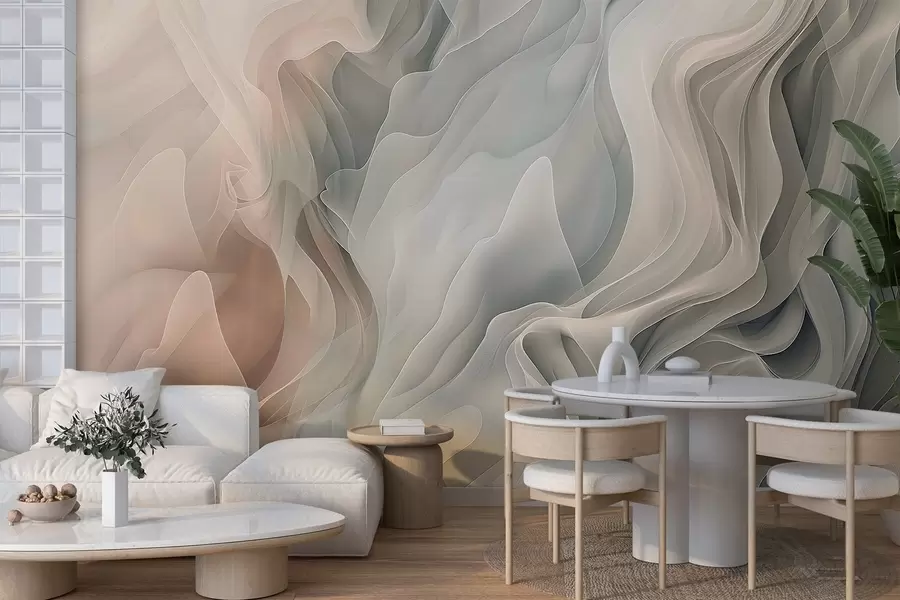 murais de parede Ondas abstractas w04450