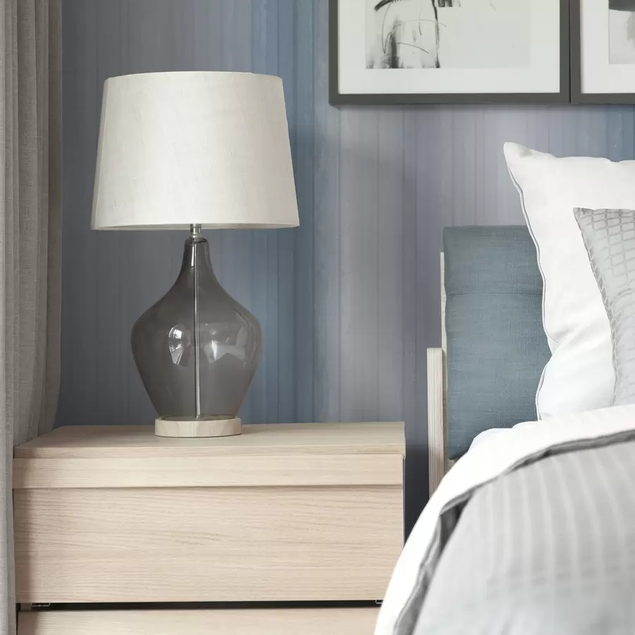 murais de parede Riscas suaves em gradiente azul-cinzento a00506