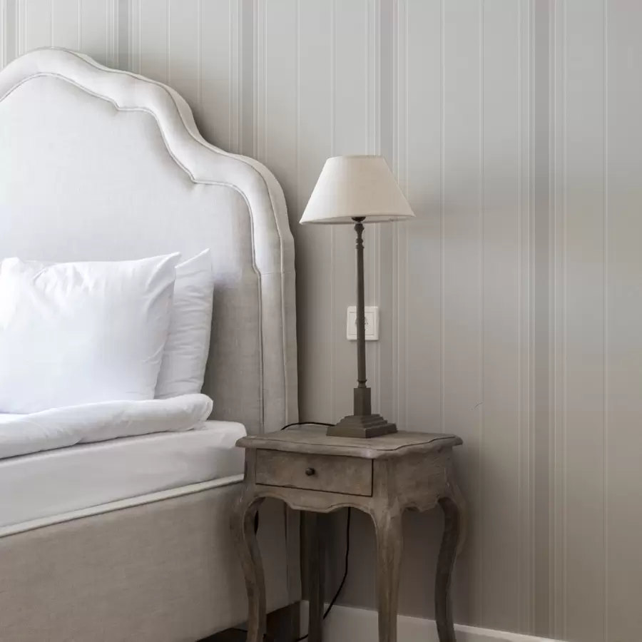 murais de parede Riscas em tom bege claro com acentos largos a00518