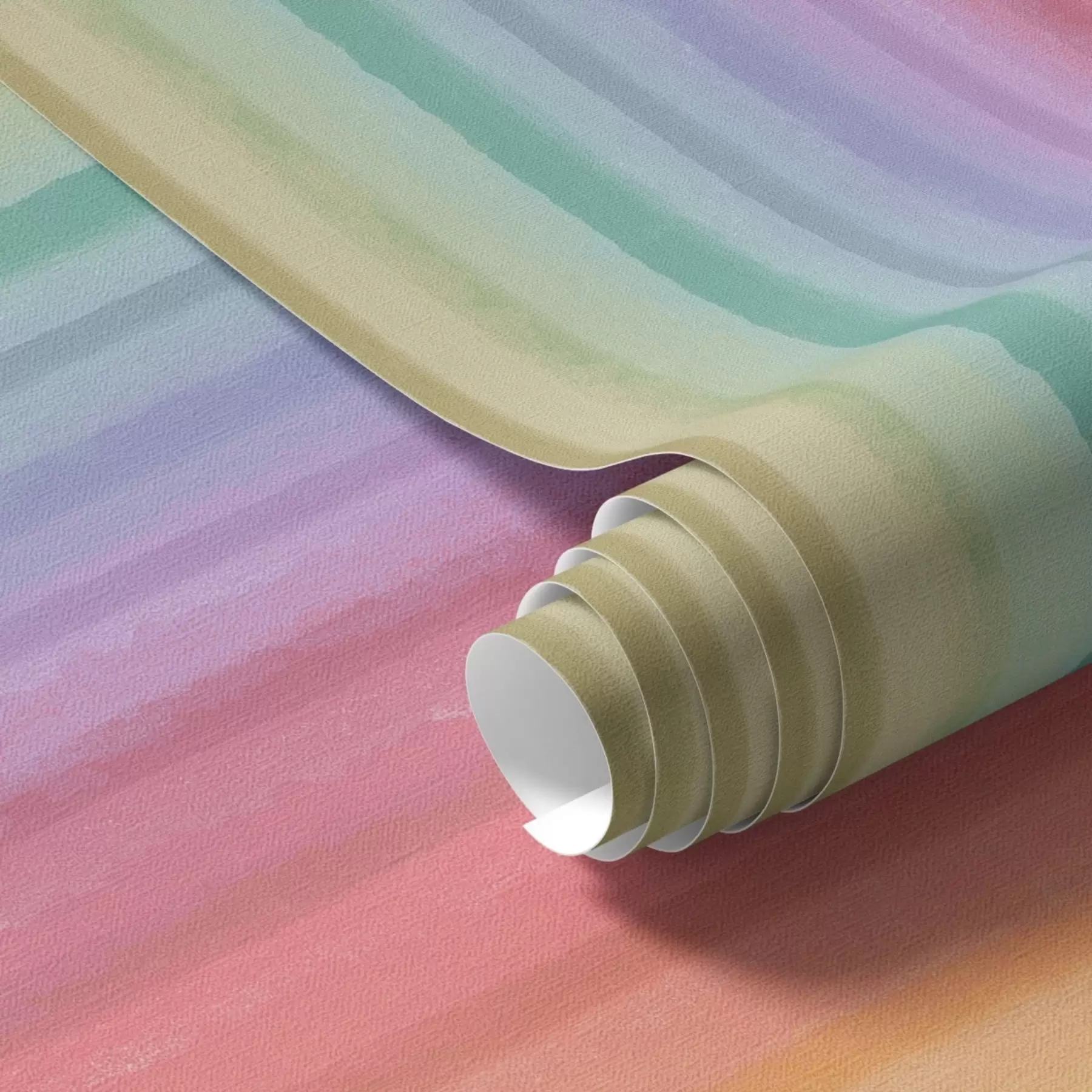 murais de parede Riscas arco-íris com acentos de cores expressivas a00553