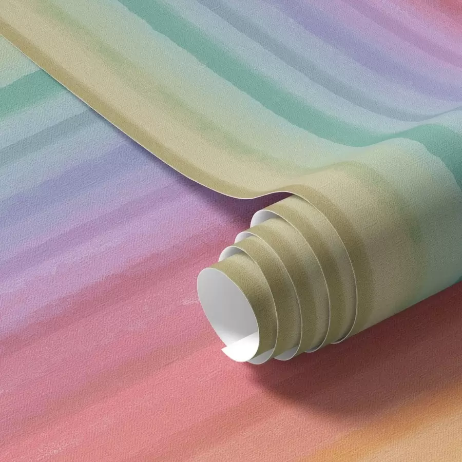 murais de parede Riscas arco-íris com acentos de cores expressivas a00553