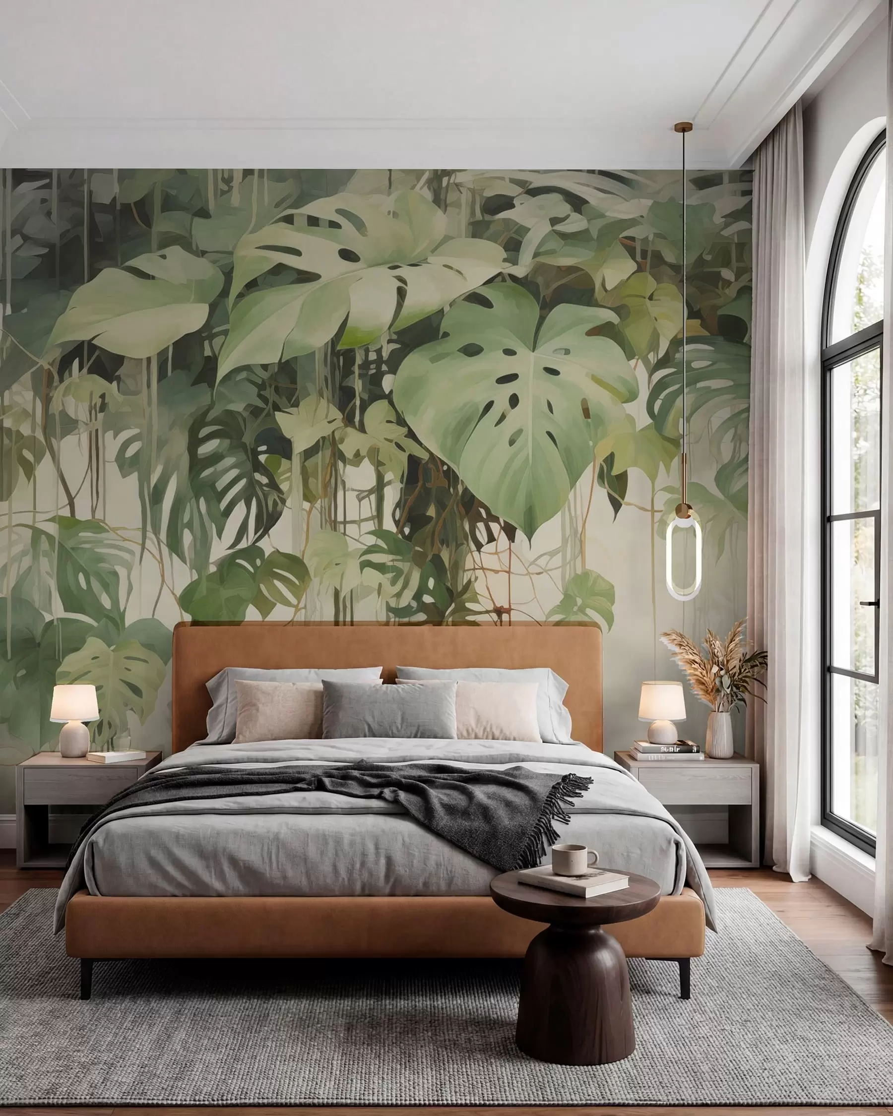murais de parede Folhas tropicais w04525