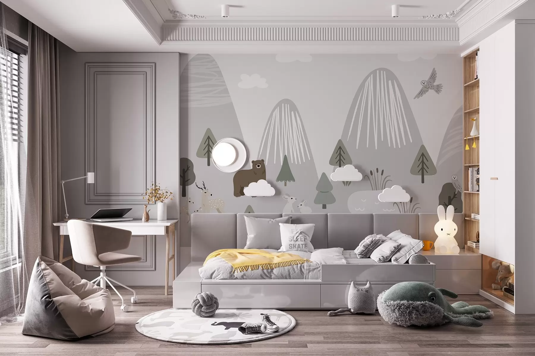 murais de parede Animais da floresta w04430